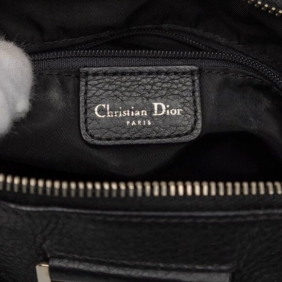 Dior Trotter Street Chic Mini Boston Bag Black Canvas Leather - Picture 5 of 6